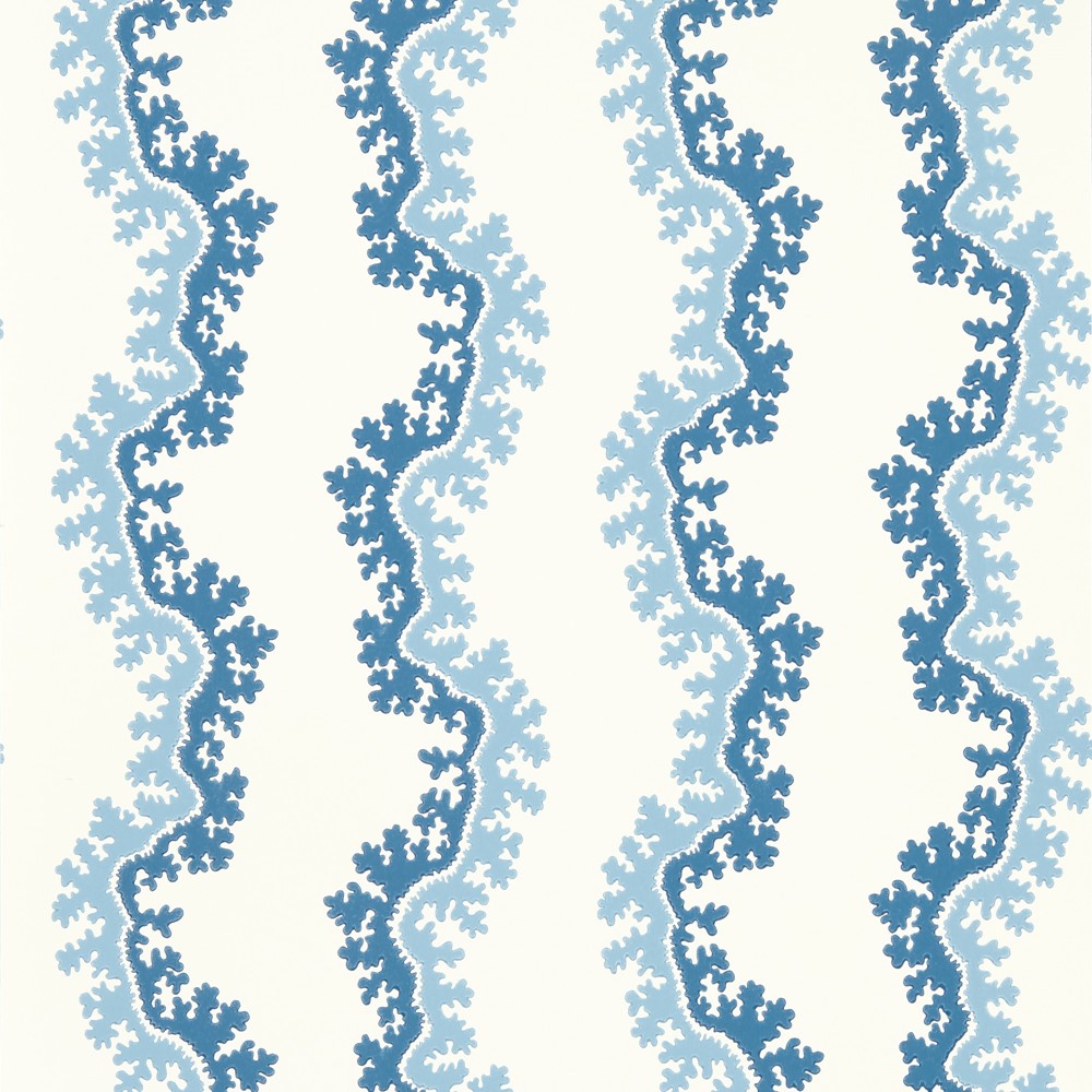 Oxbow Wallpaper 217250 by Sanderson in Indigo Blue